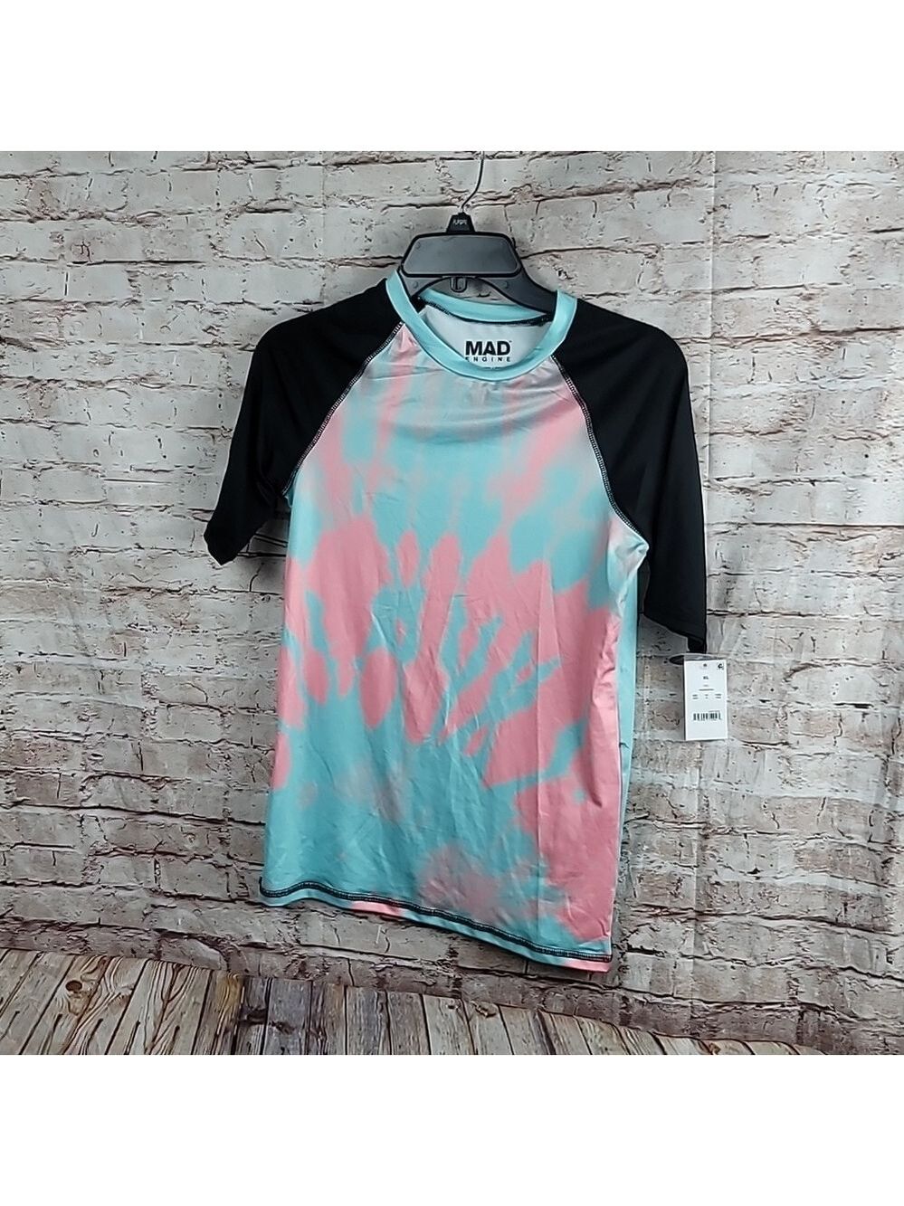 Mad engine tye dye swim shirt girl's xl new nwt